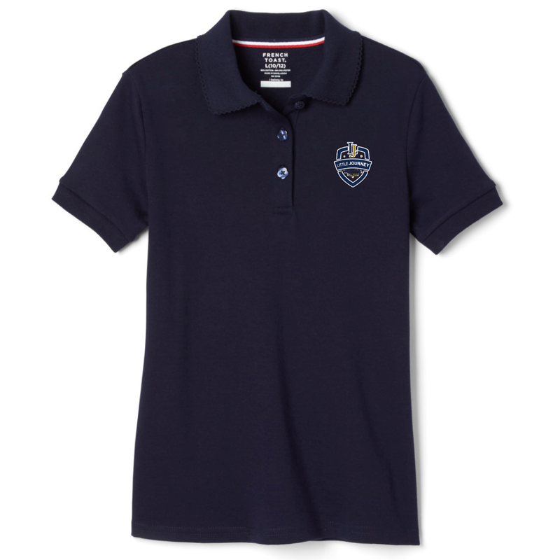 Little Journey Preschool - Girl's Short Sleeve Picot Collar Polo