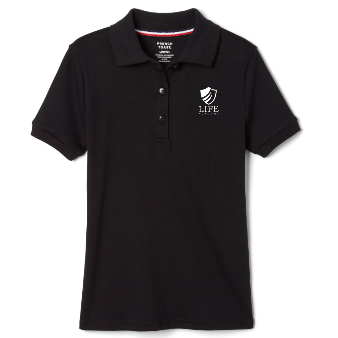 Life Academy - Girl's Short Sleeve Picot Collar Polo
