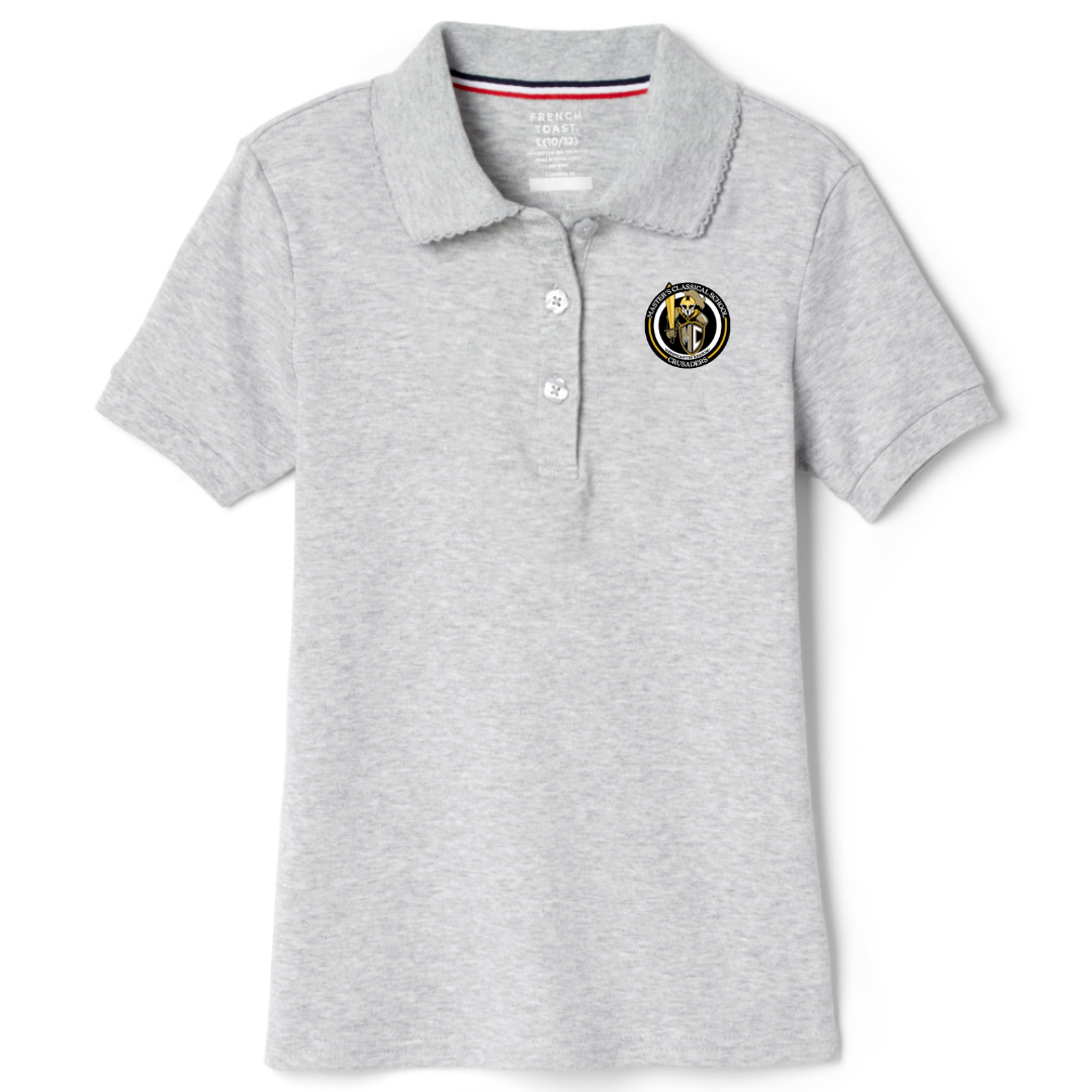 The Masters Class - Girl's Short Sleeve Picot Collar Polos