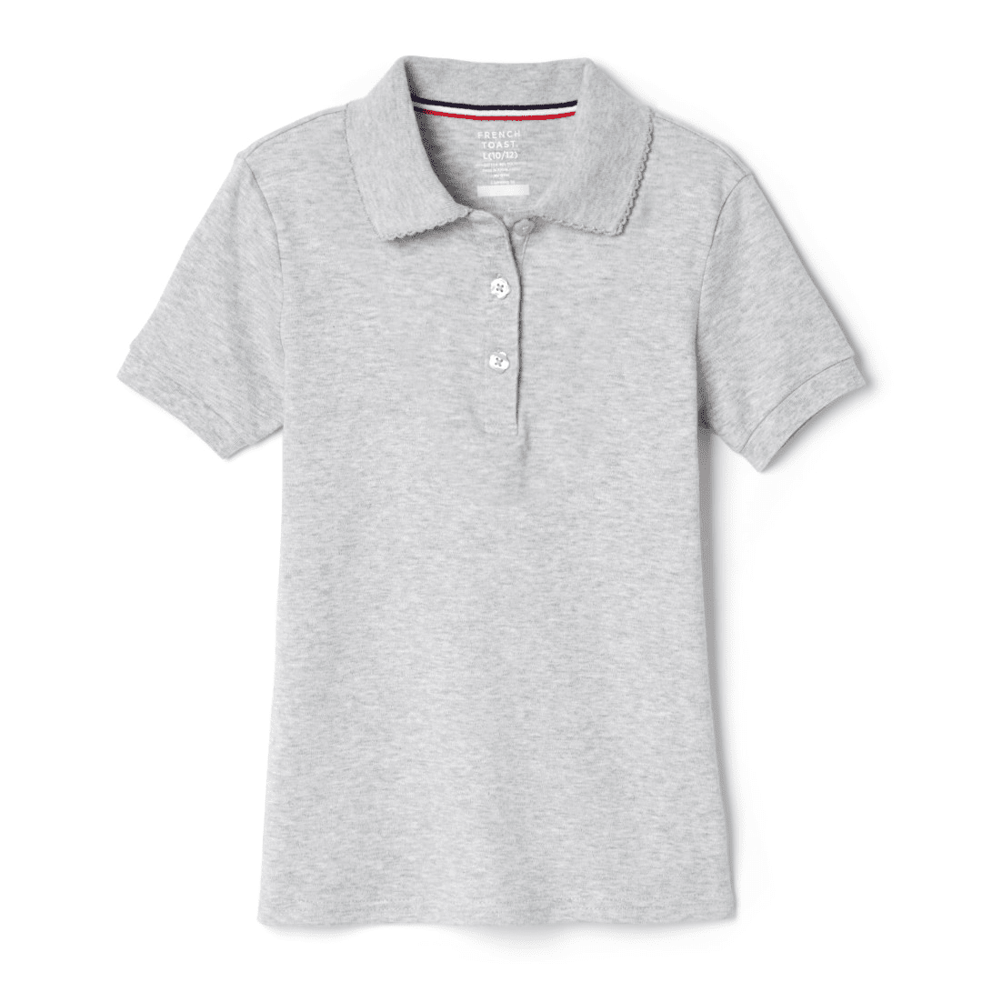 Toddler Short Sleeve Picot Collar
