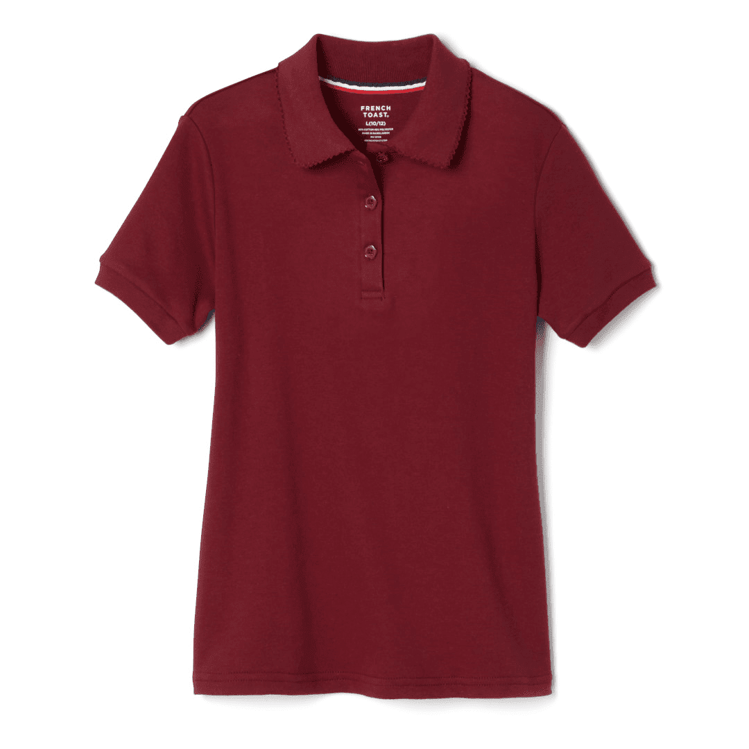 Toddler Short Sleeve Picot Collar