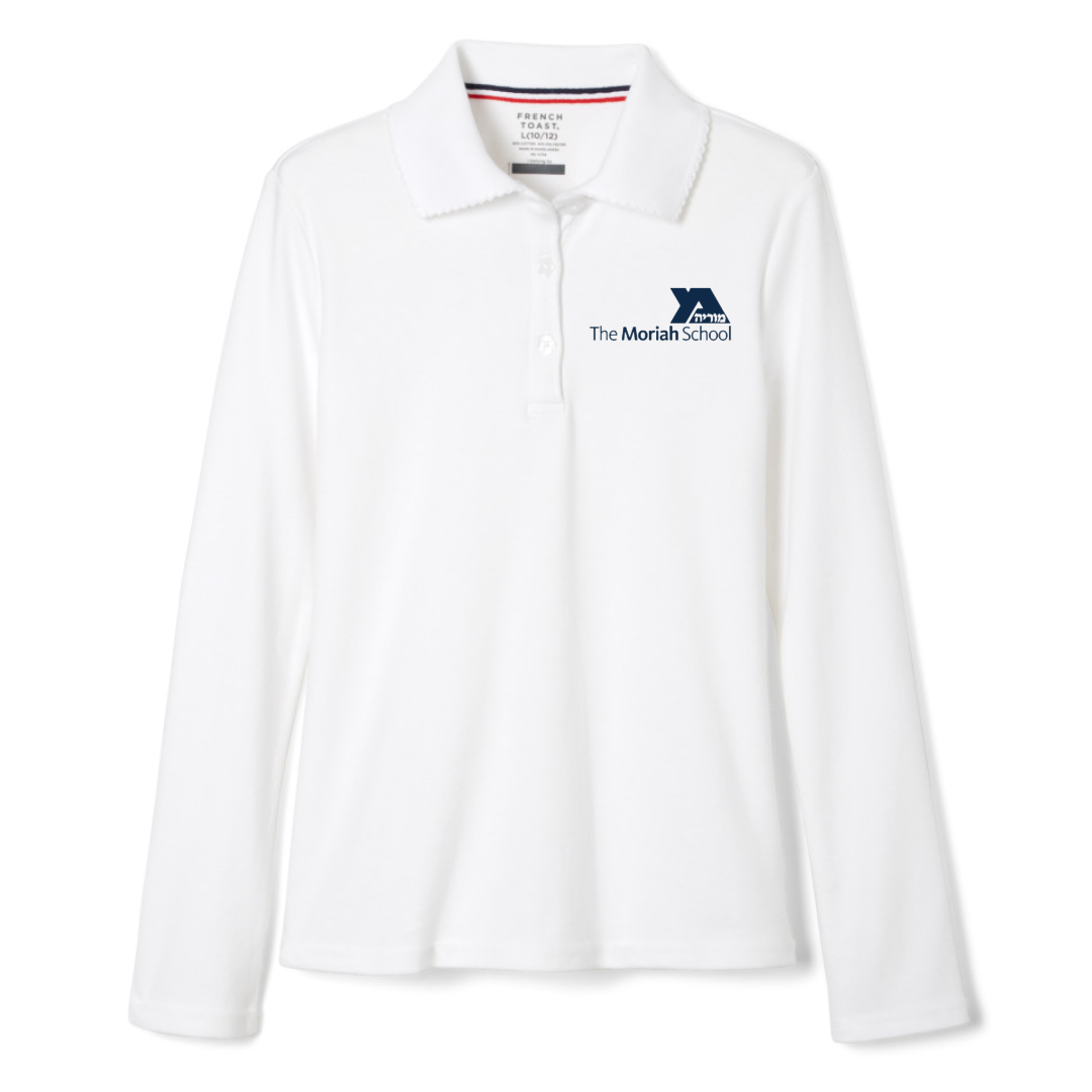 MORIAH - Girl's Long Sleeve Picot Collar Polos