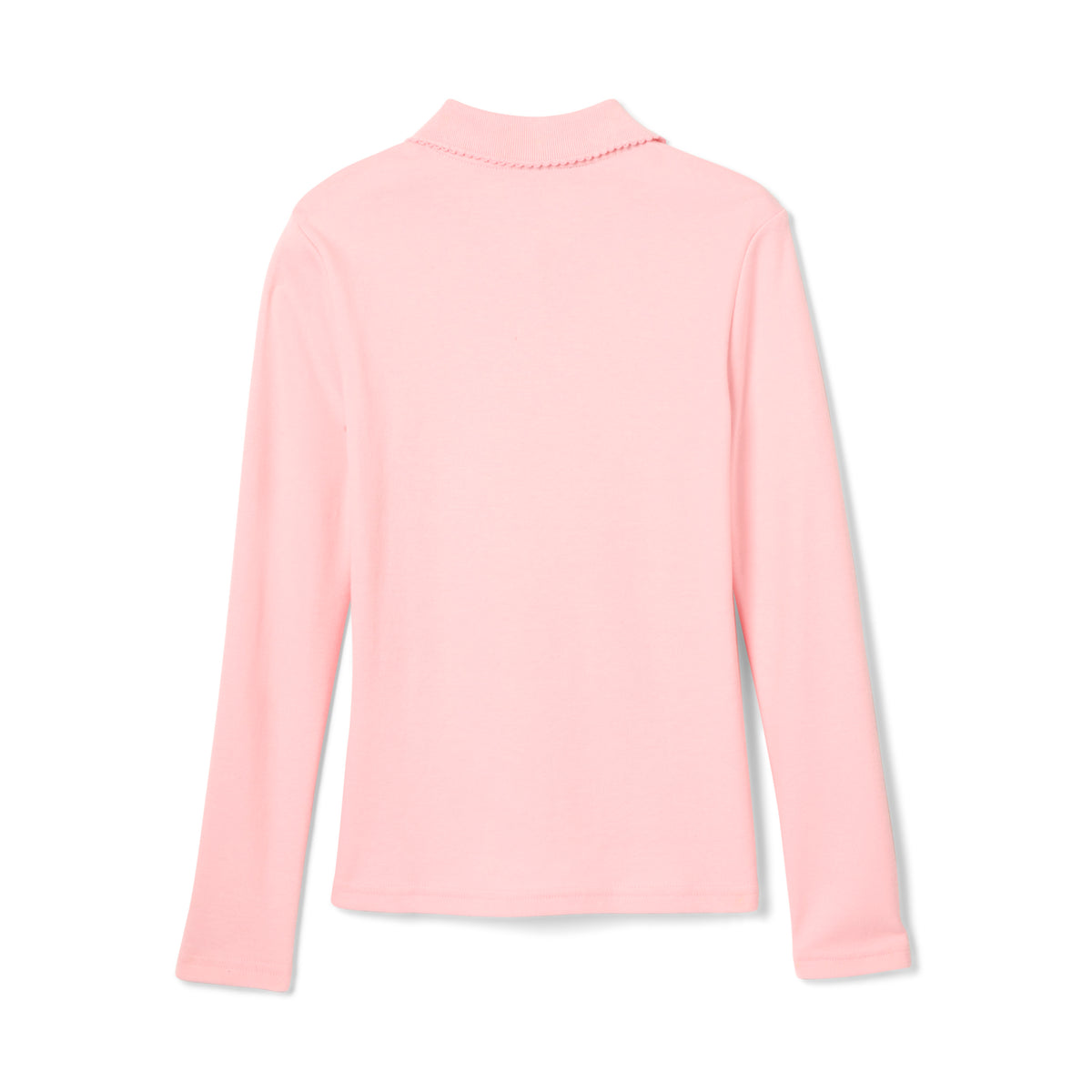 French Toast Toddler Long Sleeve Interlock Polo with Picot Collar