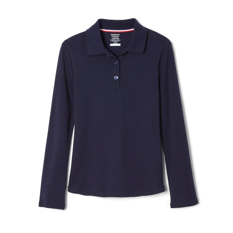 Veritas - Plus Size Long Sleeve Picot Collar- No Logo