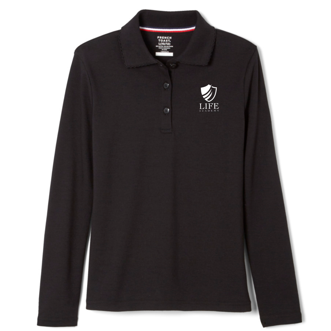 Life Academy - IN - Girl's Long Sleeve Picot Collar Polo