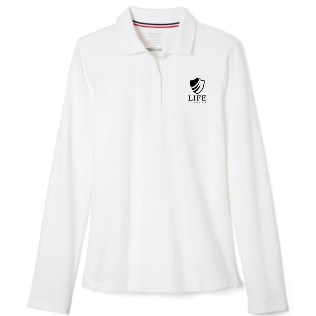 Life Academy - Girl's / Young Women's Long Sleeve Stretch Piqué Polo