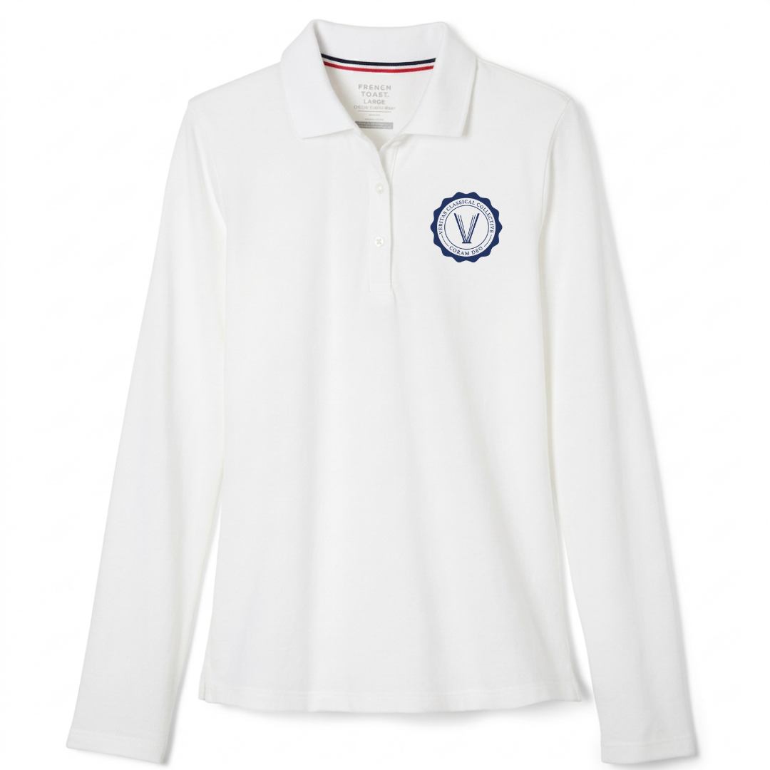 Veritas Classical - AR - Girl's / Young Women's Long Sleeve Stretch Piqué Polo