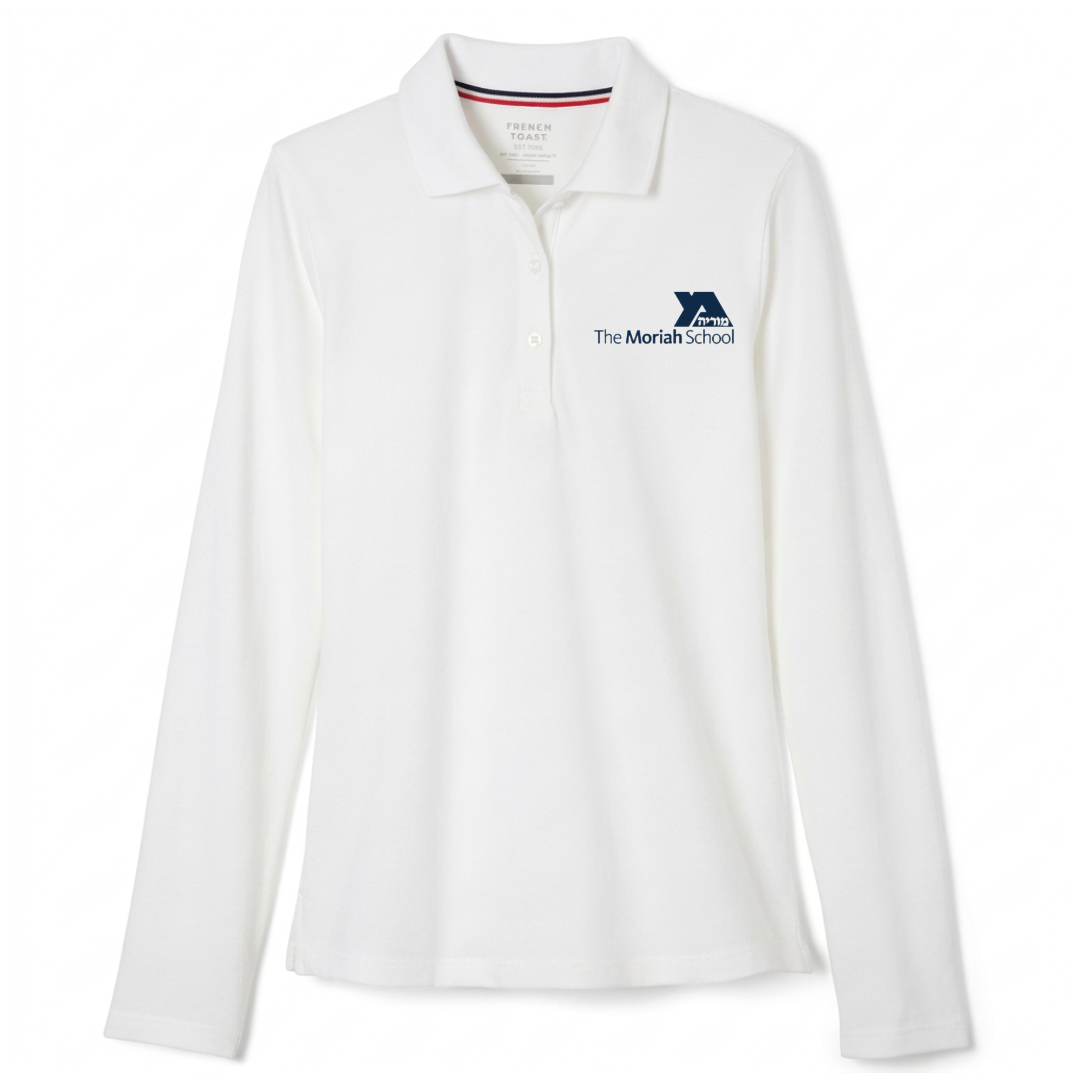 MORIAH - Girl's / Young Women's Long Sleeve Stretch Piqué Polo - All Grades