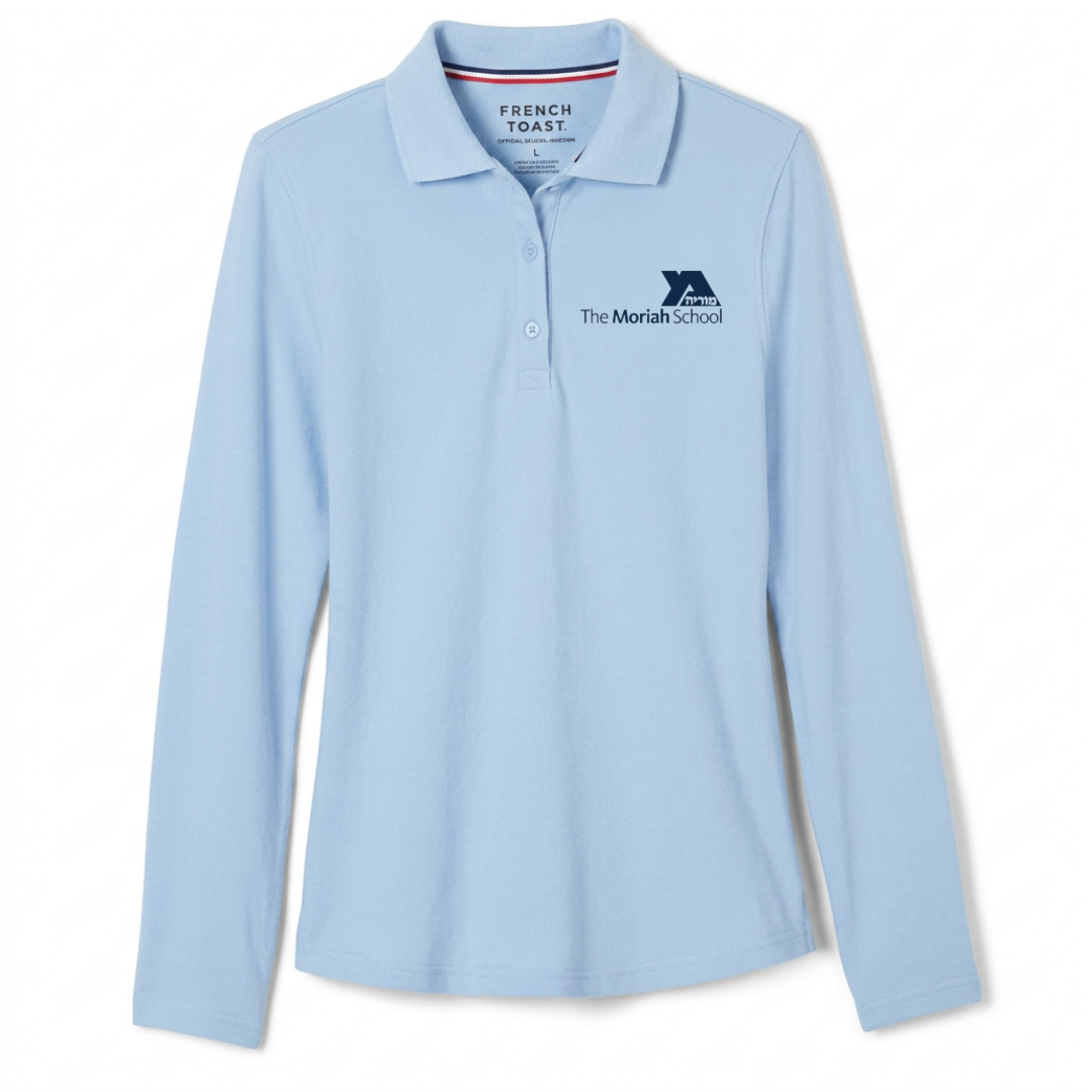 MORIAH - Girl's / Young Women's Long Sleeve Stretch Piqué Polo - All Grades