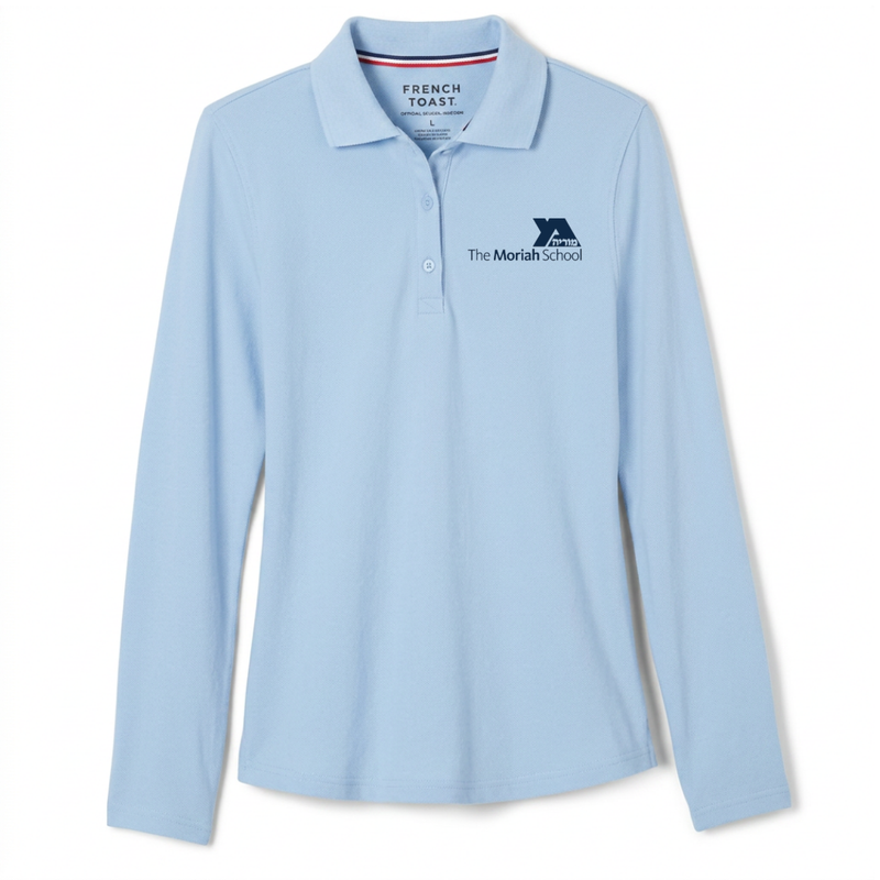 MORIAH - Girl's / Young Women's Long Sleeve Stretch Piqué Polo - All Grades
