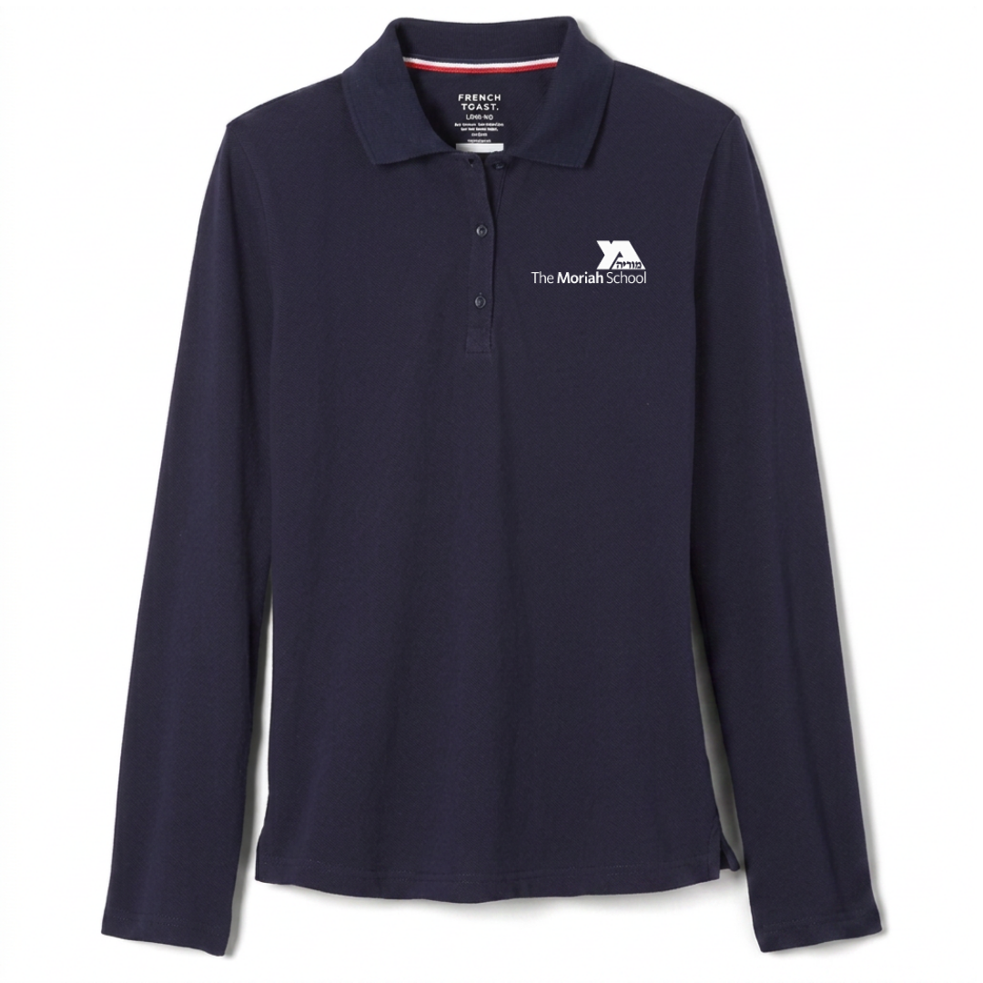 MORIAH - Girl's / Young Women's Long Sleeve Stretch Piqué Polo - All Grades