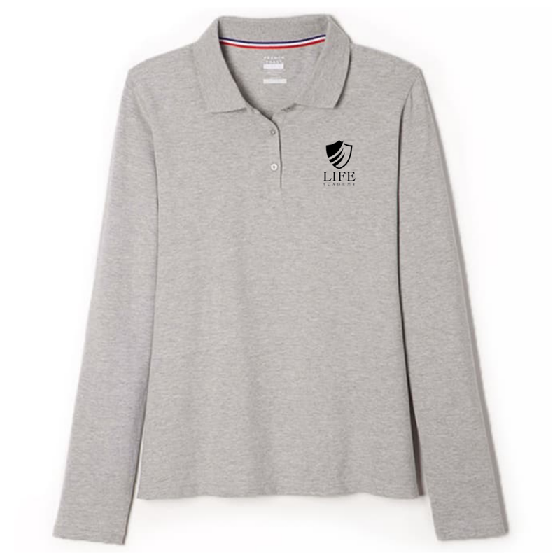 Life Academy - Girl's / Young Women's Long Sleeve Stretch Piqué Polo