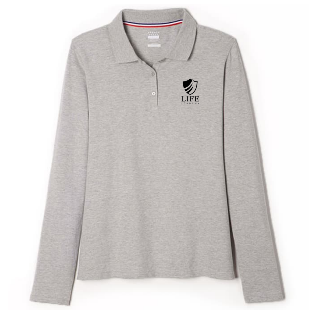 Life Academy - Girl's / Young Women's Long Sleeve Stretch Piqué Polo
