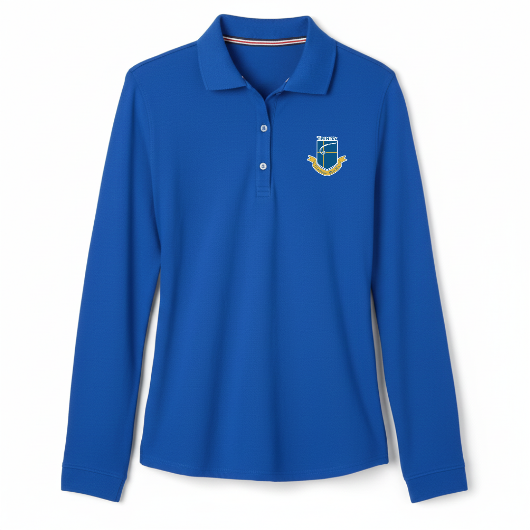 Trinity Classical School - Girl's / Young Women's Long Sleeve Stretch Piqué Polo