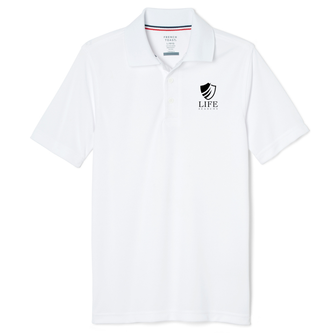 Life Academy -IN - Youth / Adult Co-Ed Short Sleeve Moisture Wicking Polo