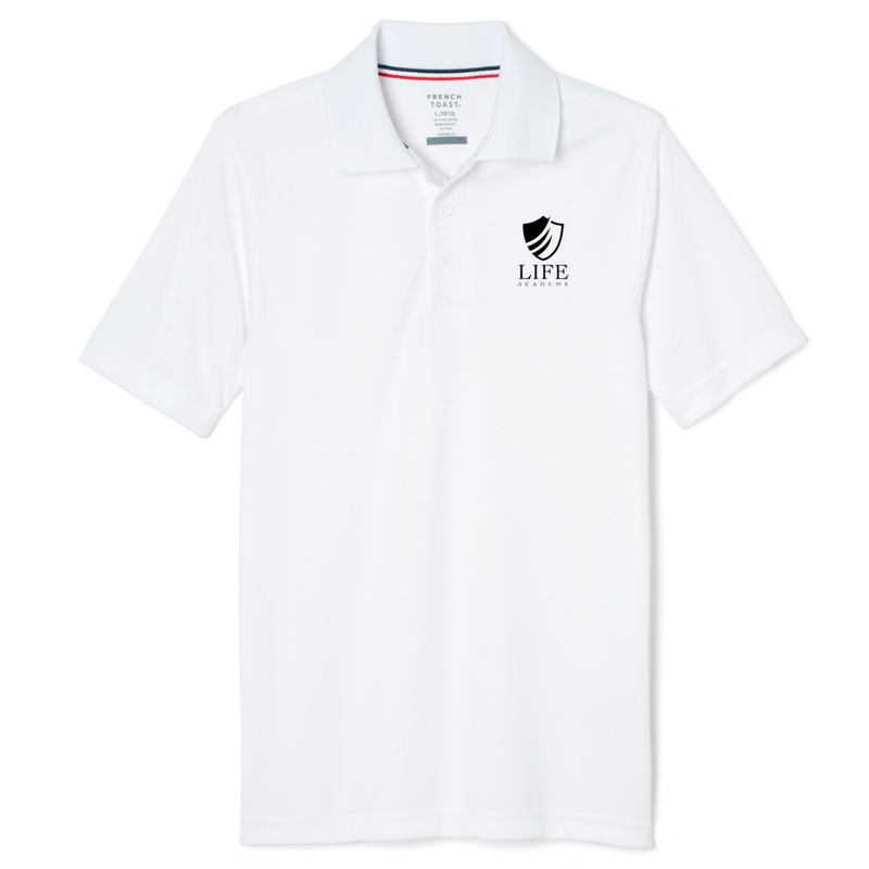 Life Academy -IN - Youth / Adult Co-Ed Short Sleeve Moisture Wicking Polo