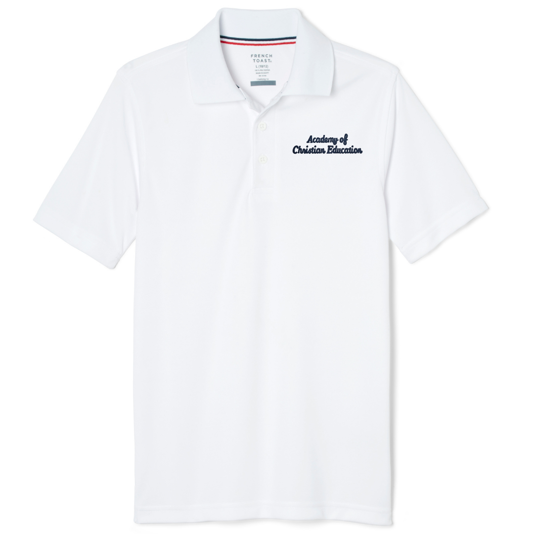Academy of Christian Education - Youth / Adult Co-Ed Short Sleeve Moisture Wicking Polo
