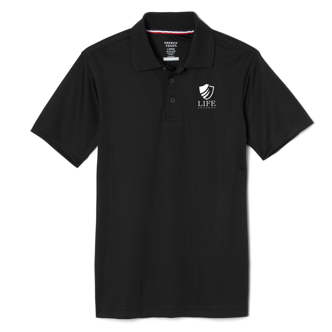 Life Academy -IN - Youth / Adult Co-Ed Short Sleeve Moisture Wicking Polo