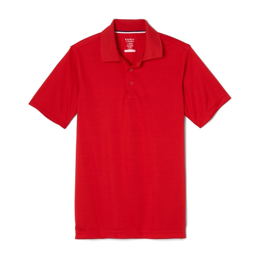 French Toast Short Sleeve Moisture Wicking Polo