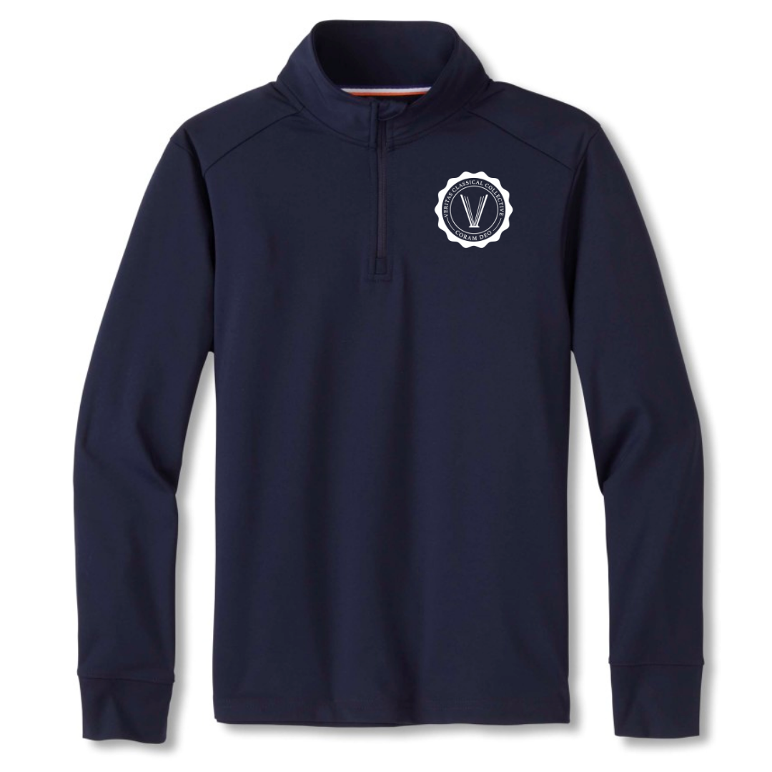 Veritas Classical - AR -  Boy's / Young Men's Long Sleeve 1/4 Zip Performance Pullover - 9th &amp; 10th Only