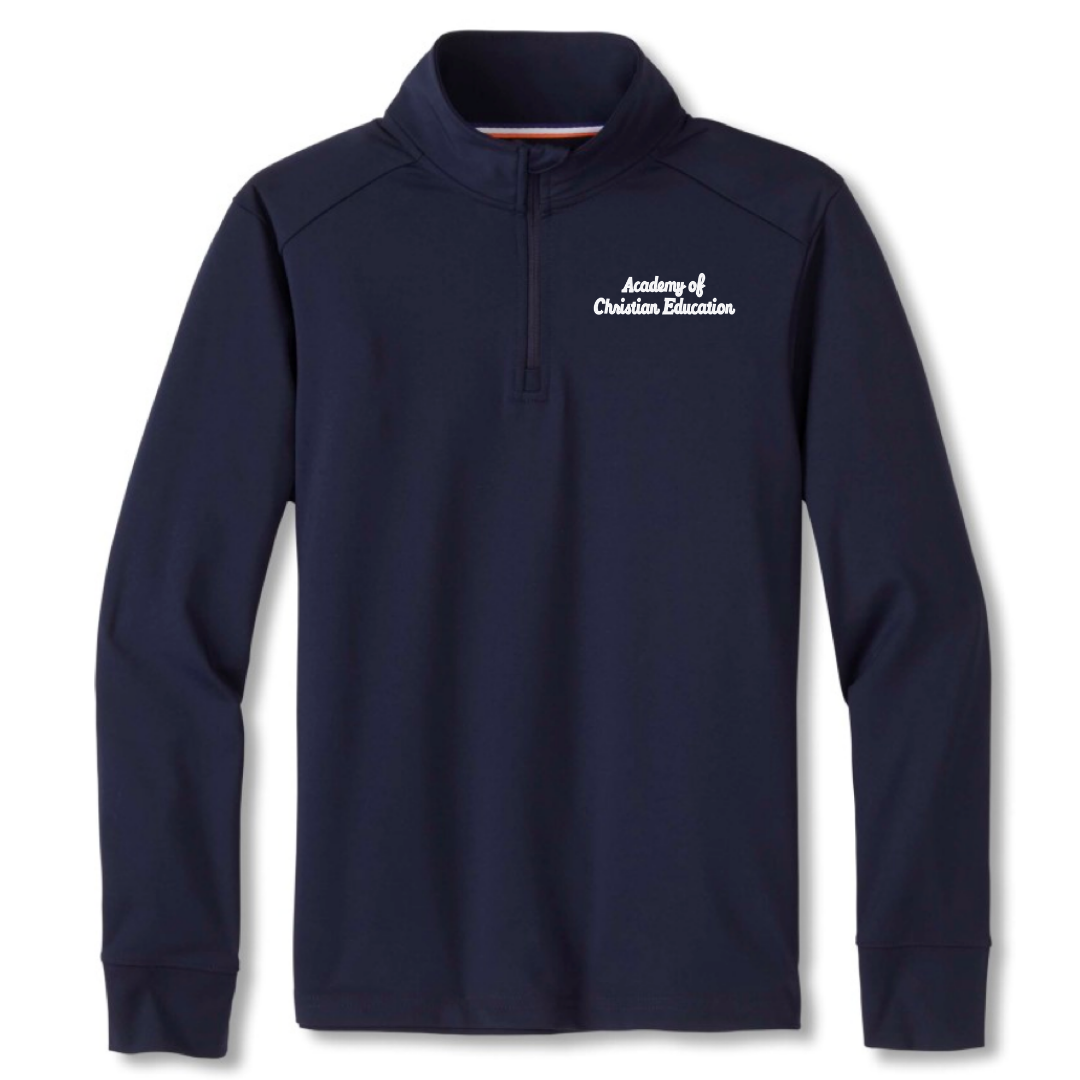 Academy of Christian Education - Youth / Adult Co-Ed Long Sleeve 1/4 Zip Performance Pullover