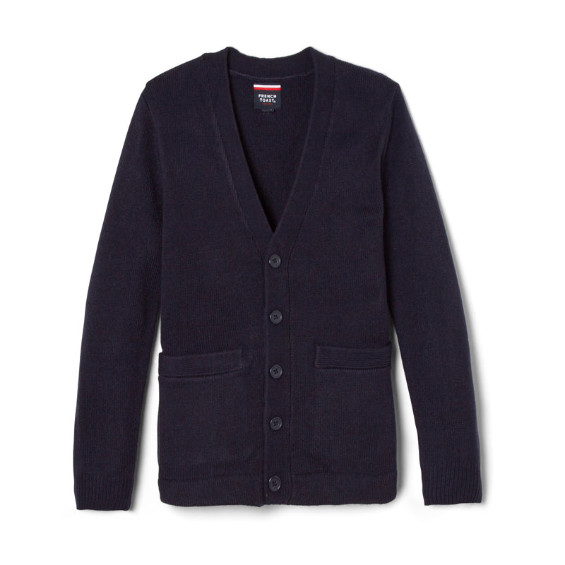 Siloam Christian School - Boy's / Young Men's V-Neck Cardigan Sweater - No Logo