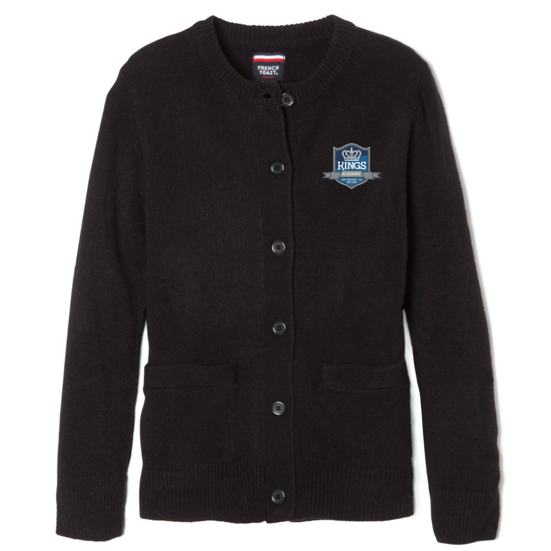 KINGS ACADEMY-CA - Girl's / Young Women's Crewneck Cardigan Sweater