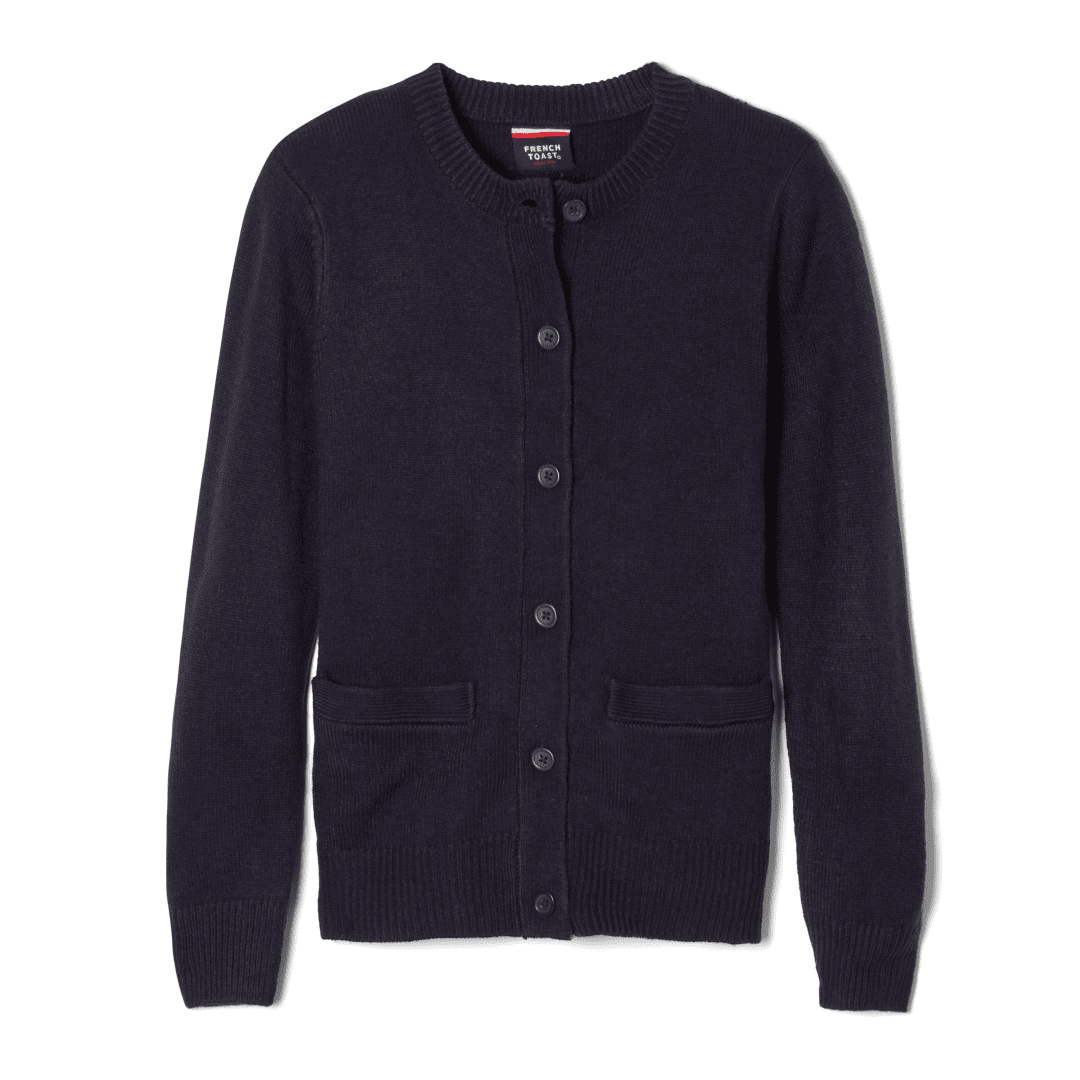 For The Love of Kids - Girl&#39;s Crew Neck Cardigan - No Logo