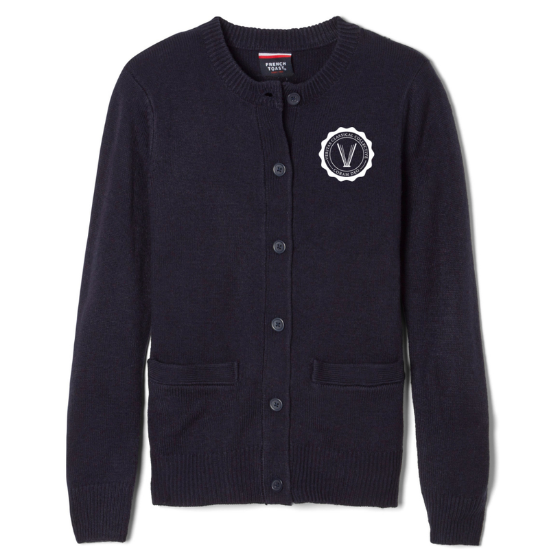Veritas Classical - AR - Girl's / Young Women's Crewneck Cardigan Sweater
