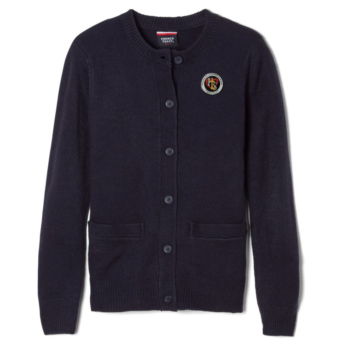 Immanuel Lutheran School -  Girl's / Women's  Anti-Pill Crewneck Cardigan