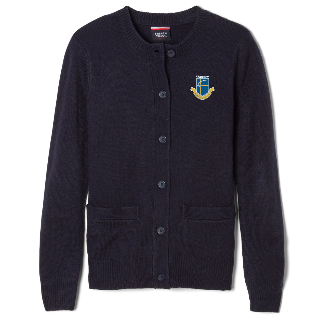 Trinity Classical School - Girl's / Young Women's Crewneck Cardigan Sweater