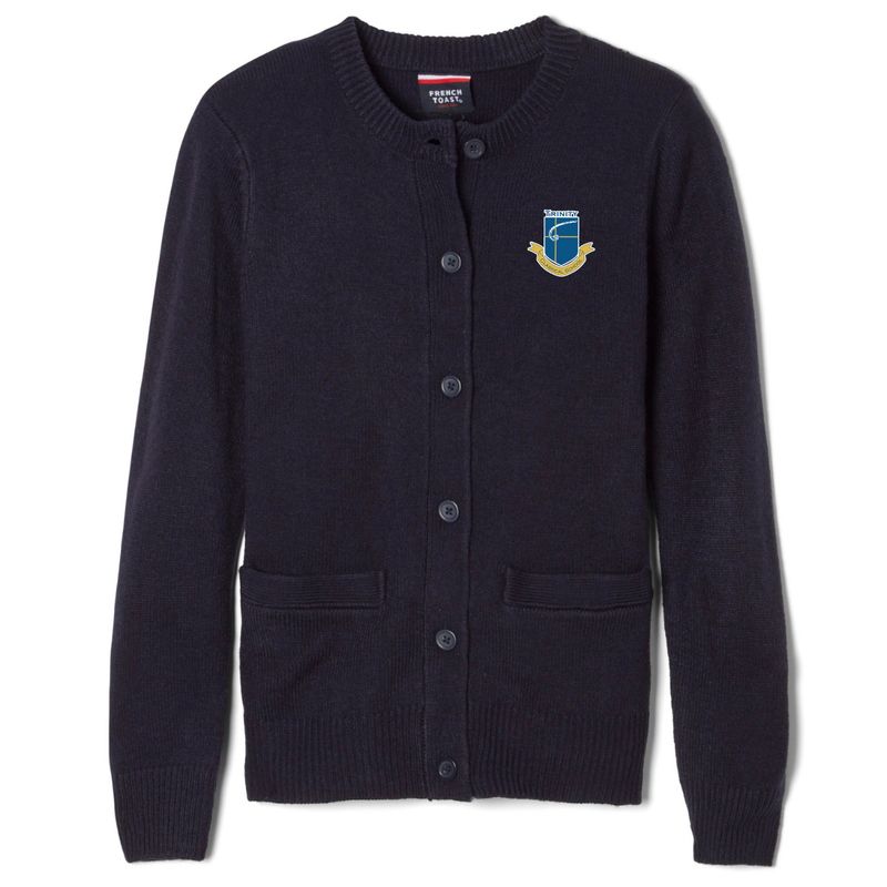 Trinity Classical School - Girl's / Young Women's Crewneck Cardigan Sweater
