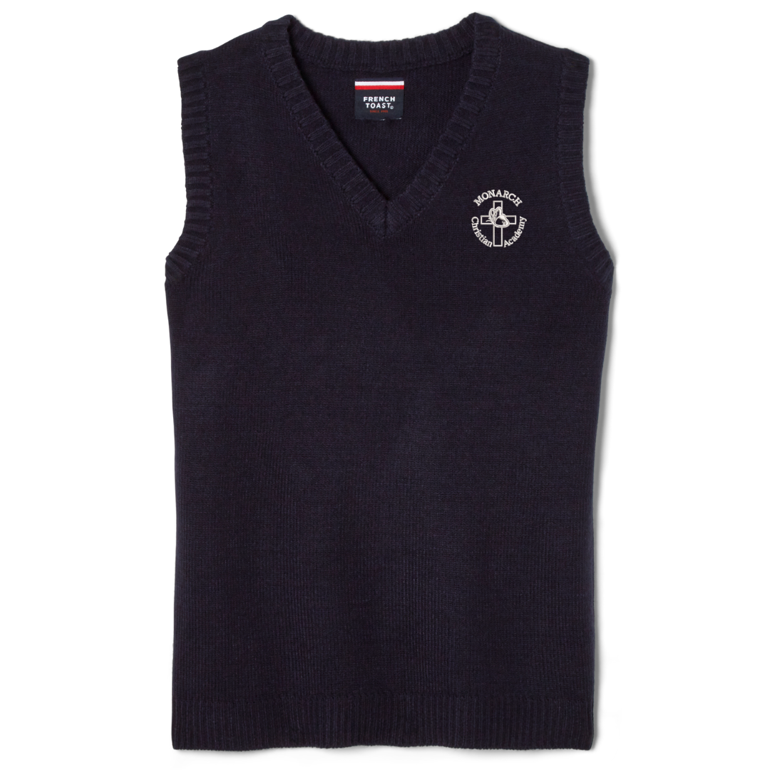 Monarch Christian Montessori- Boy's V-Neck Sweater Vest