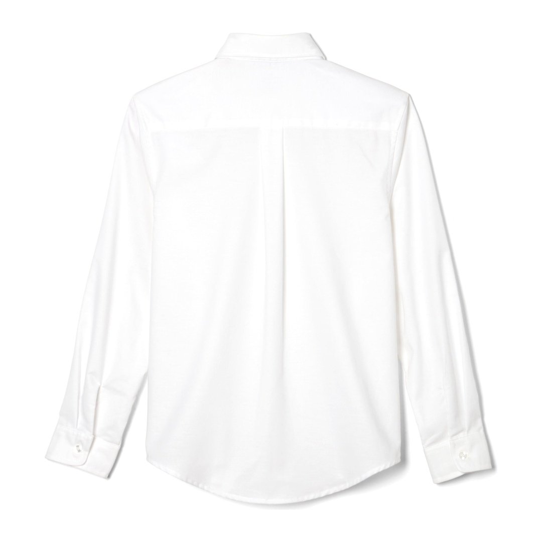 Women's/Juniors Long Sleeve Oxford - White