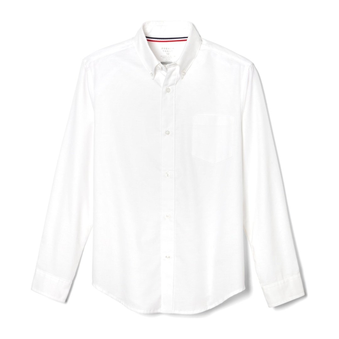Girl&#39;s Long Sleeve Oxford Shirt - White