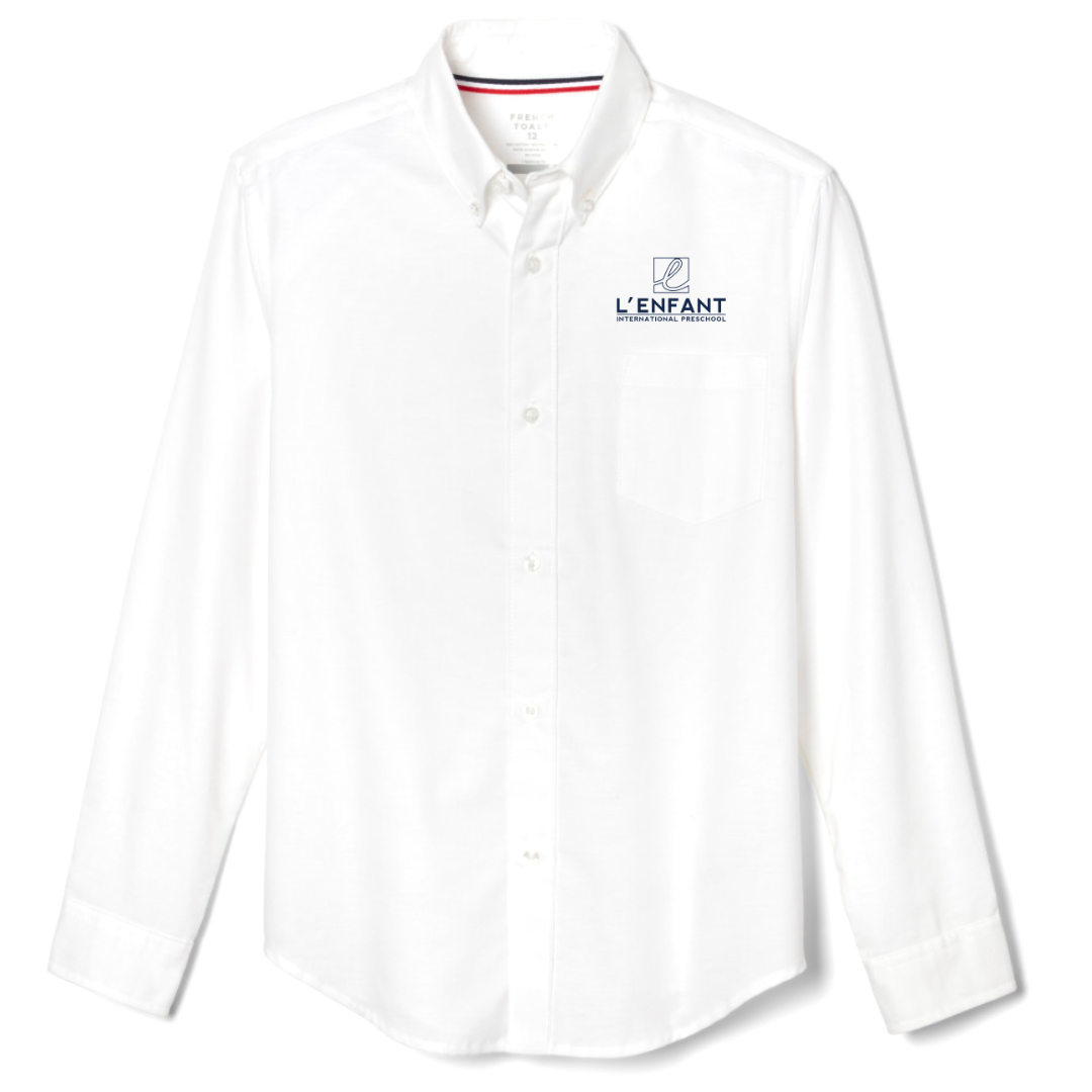 L'Enfant Montessori International Preschool - Boy's / Young Men's Long Sleeve Oxford Shirt