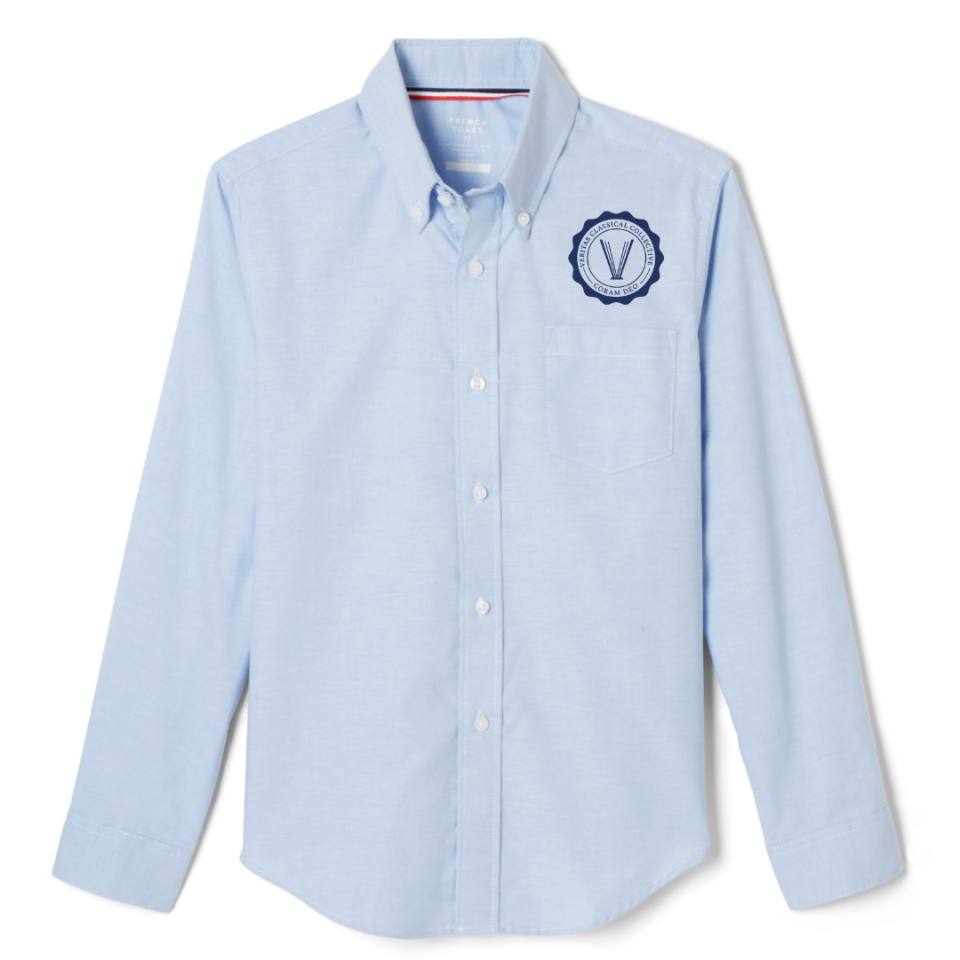 Veritas Classical - AR - Boy's / Young Men's Long Sleeve Oxford Shirt  - All Grades