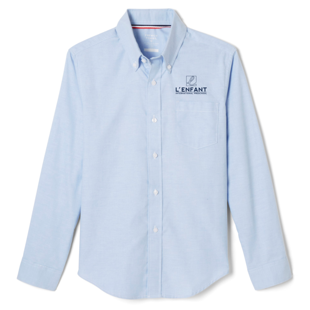 L'Enfant Montessori International Preschool - Boy's / Young Men's Long Sleeve Oxford Shirt