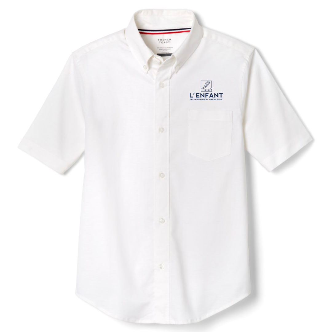 L'Enfant Montessori International Preschool - Boy's / Young Men's Short Sleeve Oxford Shirt