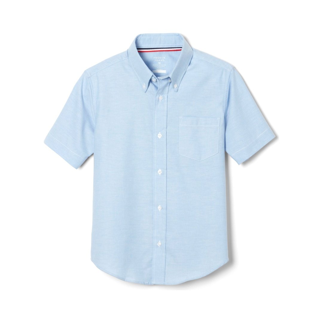 Men&#39;s Short Sleeve Oxford Shirt - Light Blue
