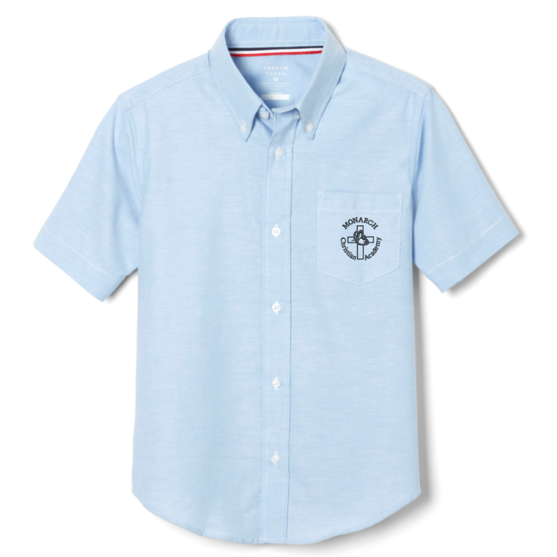 Monarch Christian Montessori - Boy's Short Sleeve Oxford Shirt