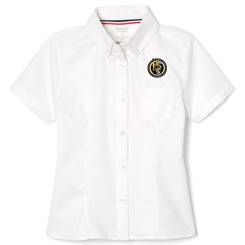 The Masters Classical - Girl's / Young Women's Short Sleeve Feminine Fit Oxford Shirt