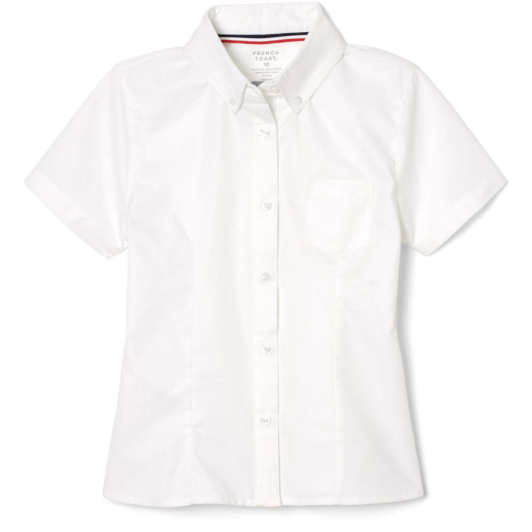 Surprise Scholé Academy - Girl's / Women's Short Sleeve Feminine Fit Oxford Shirt- No Logo