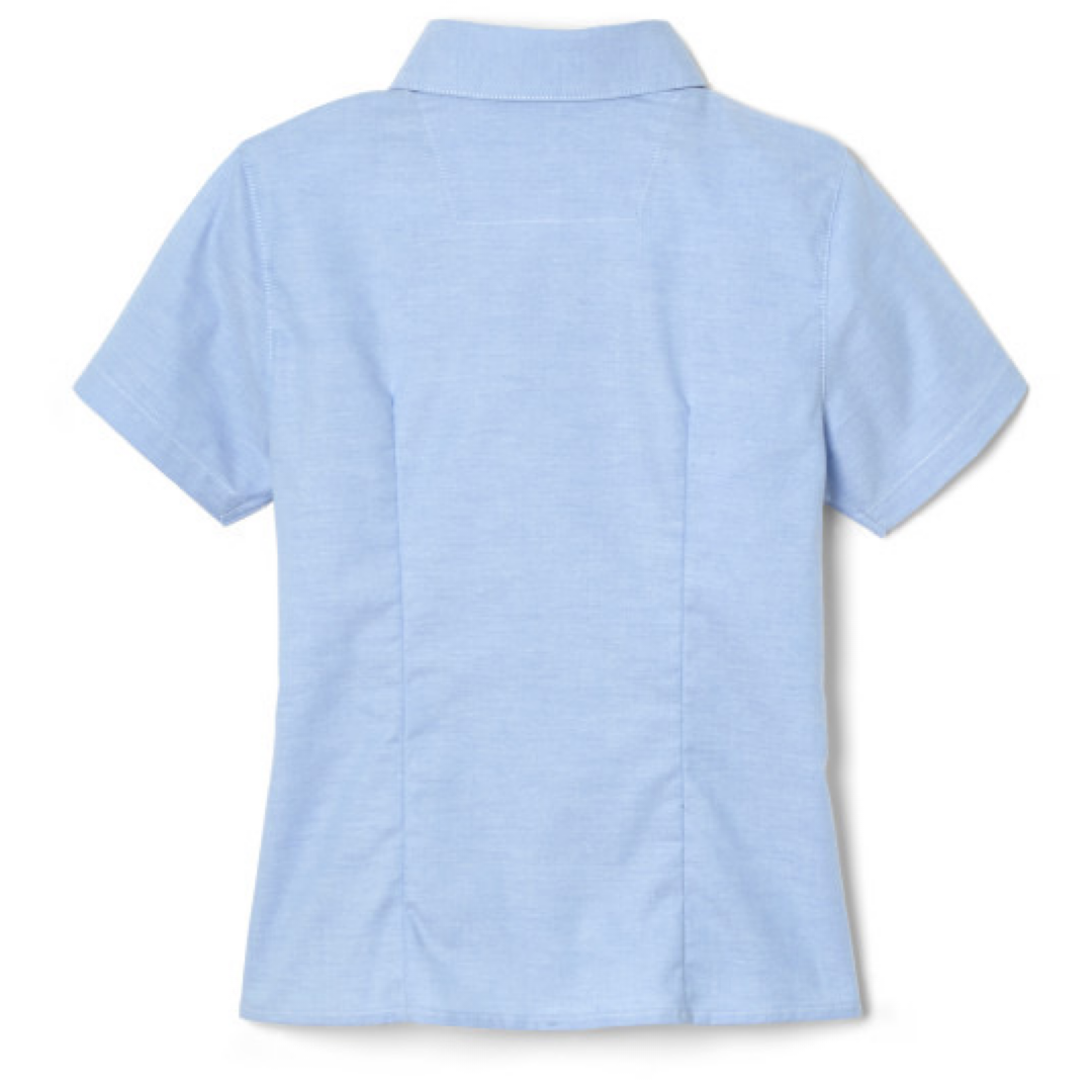 Litchfield Christian School - Girl's / Women's Short Sleeve Feminine Fit Oxford Shirt - No Logo