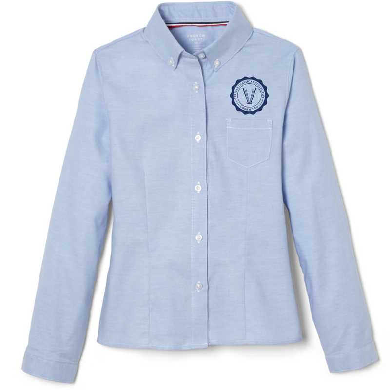 Veritas Classical - AR - Girl's / Young Women's Long Sleeve Fitted Oxford Shirt