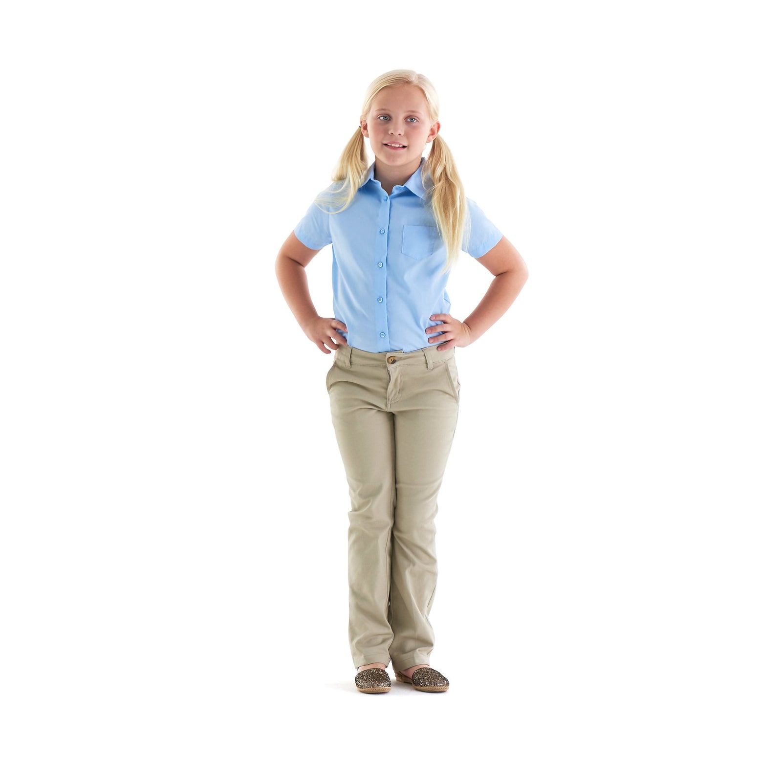 Jackson Walnut Park  -  Girls Stretch Twill Straight Leg Pants