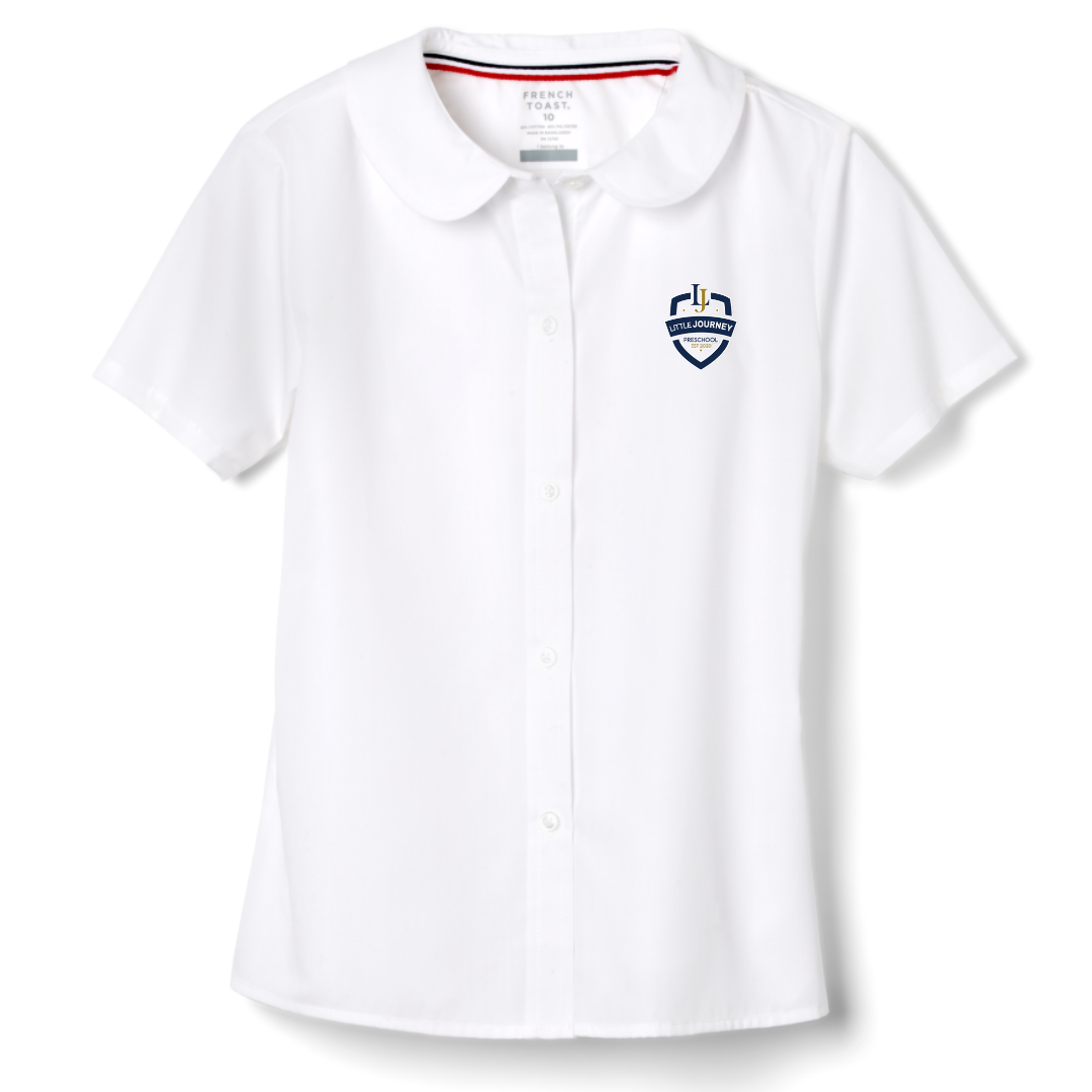 Little Journey Preschool - Girl's Short Sleeve Peter Pan Blouse