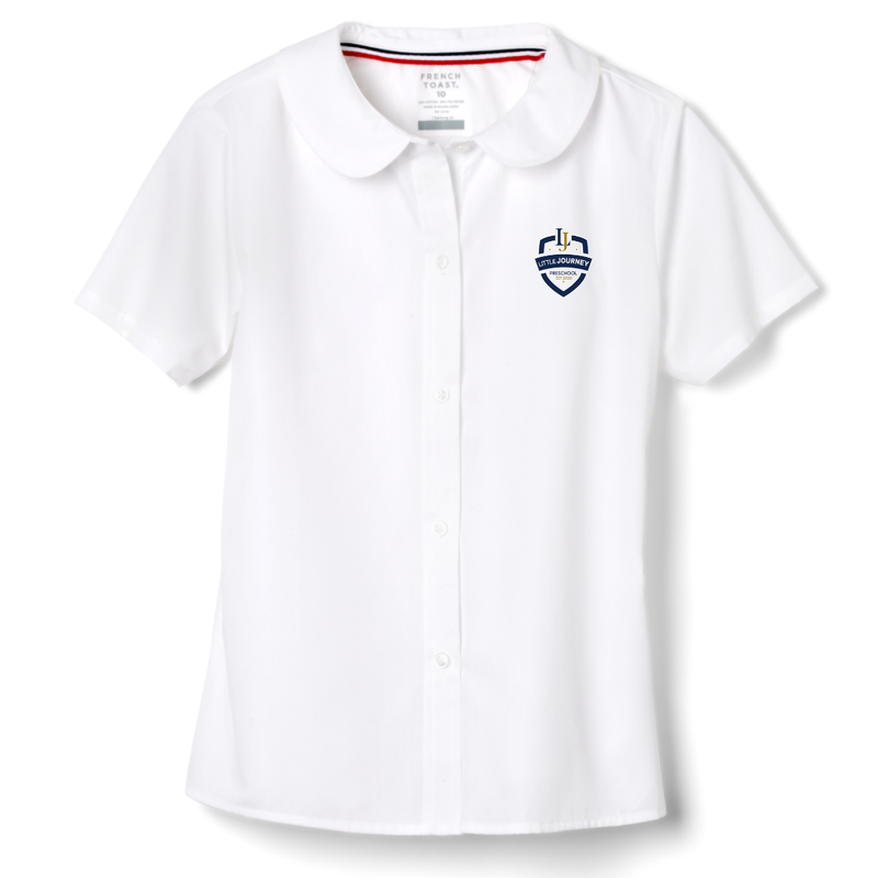 Little Journey Preschool - Girl's Short Sleeve Peter Pan Blouse