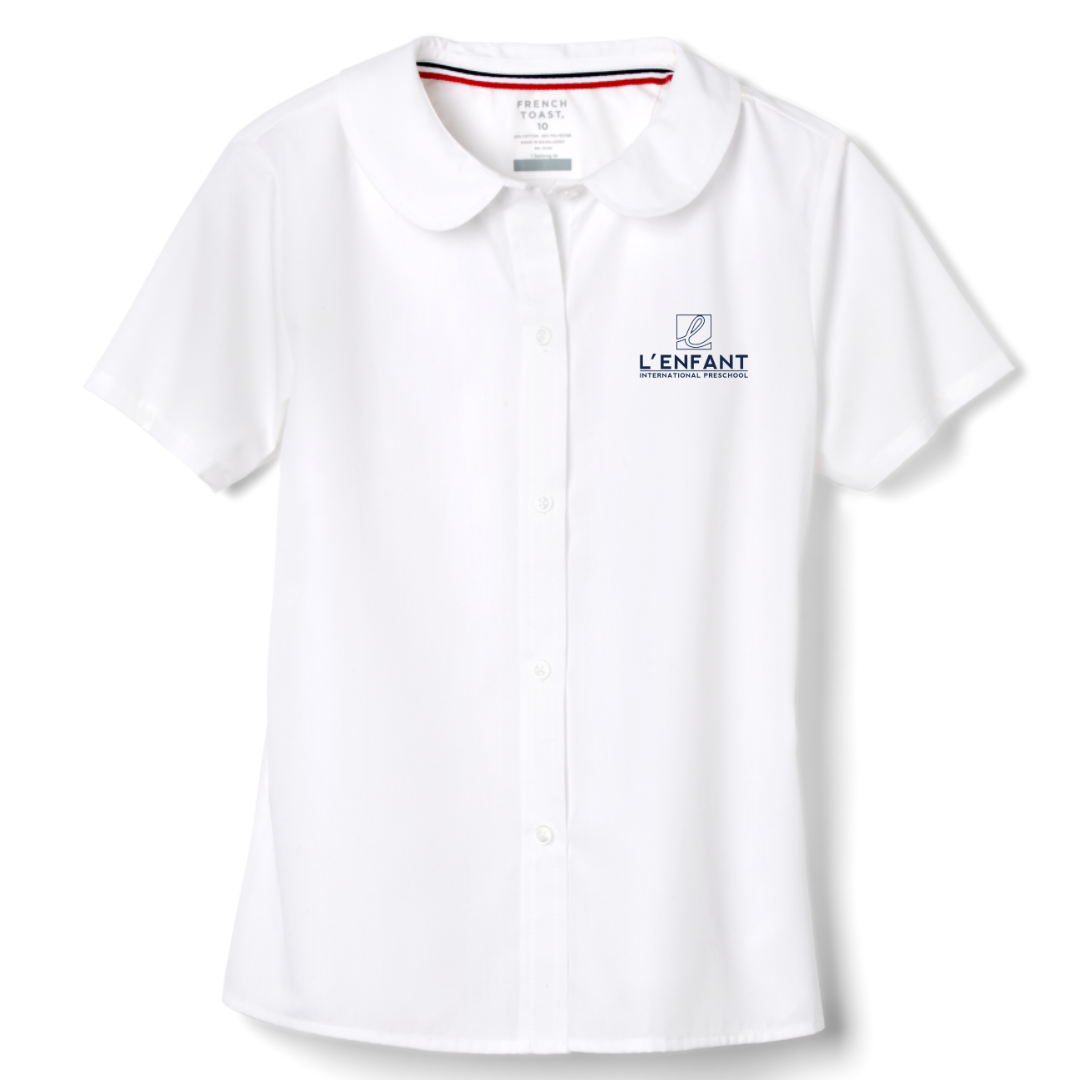L'Enfant Montessori International Preschool - Girl's Short Sleeve Peter Pan Blouse