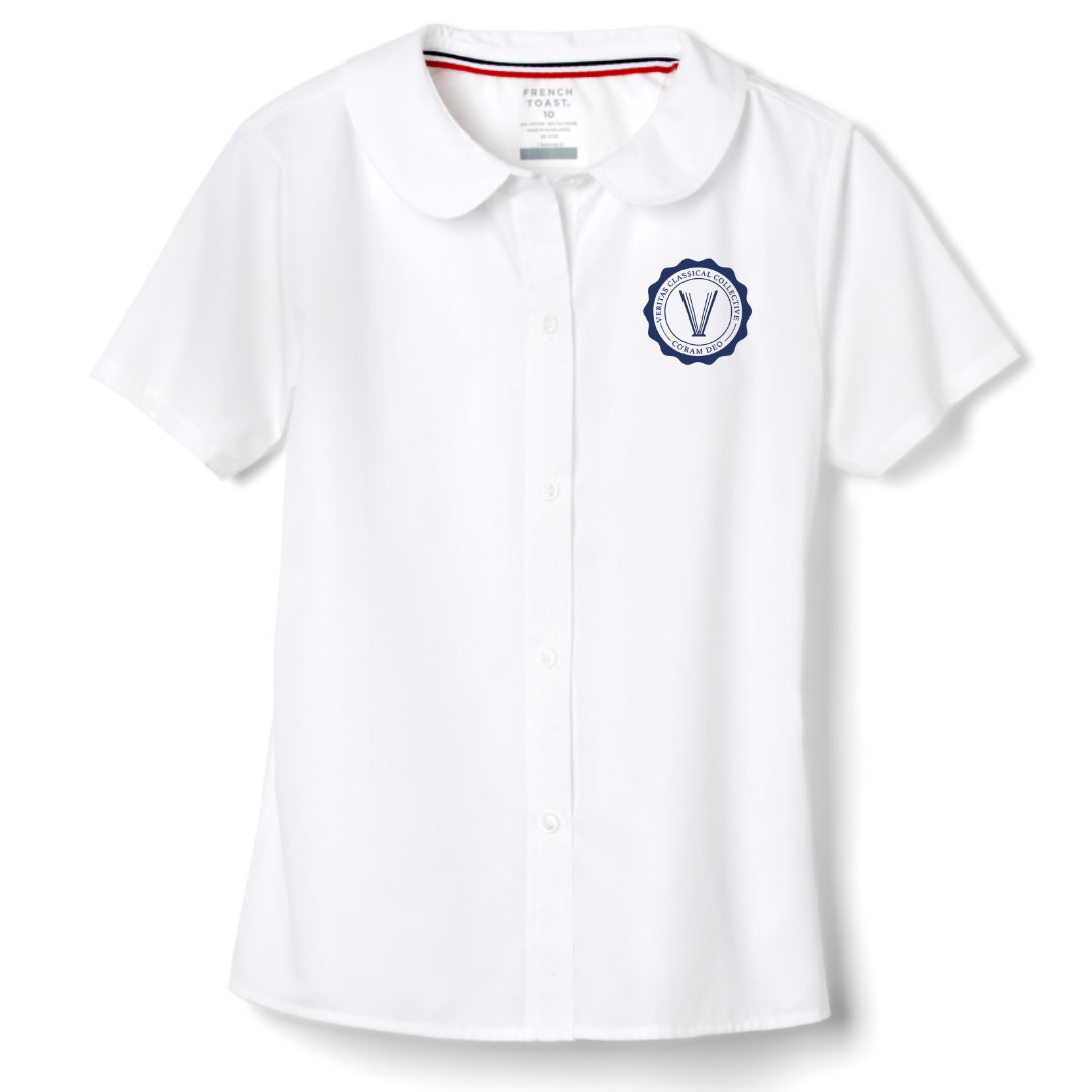 Veritas Classical - AR - Girl's Short Sleeve Peter Pan Blouse